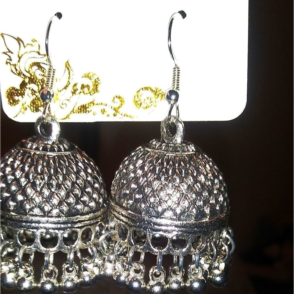 Silver BoHo earrings - Picture 1 of 4